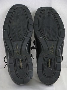 Men’s COLE HAAN Shoes Black Leather Stitched NIKE Air Oxford Size 10.5 M