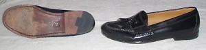 Cole Haan Mens Size 10.5 D Black Leather Loafers Used Dress or Casual Shoes