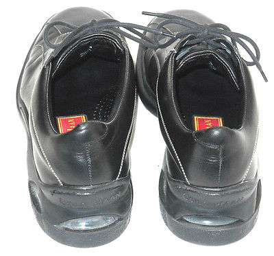MEN’S COLE-HAAN “NIKE AIR” BLACK LEATHER SHOES SIZE 8 M