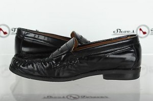 Mens Cole Haan Stylish Black Leather Loafers/Moccasins Shoes Sz. 5 M