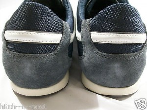 NEW HUGO BOSS ORANGE MEN’S SINBAD II SNEAKERS NAVY SUEDE 12 &13 MEDIUM $150  HNP