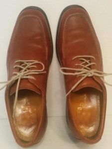 FREE SHIPPING Mens Cole Haan Nike Air sz 10 Brown Leather Casual Oxford GUC