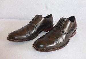 Cole Haan NIKE AIR Men’s Size 10 M Dark Olive Lace Up Leather Oxfords