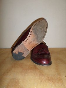 Cole Haan Men Burgundy Shoes Slip on Leather Size 8 D