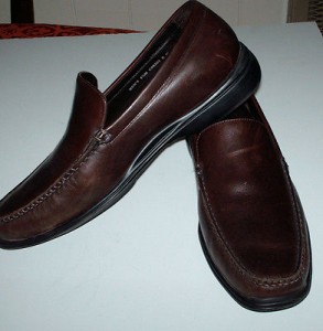 Cole Haan Nike Air Mens  #CO8203 Brown Leather  Slip-on Size 8.5 Medium